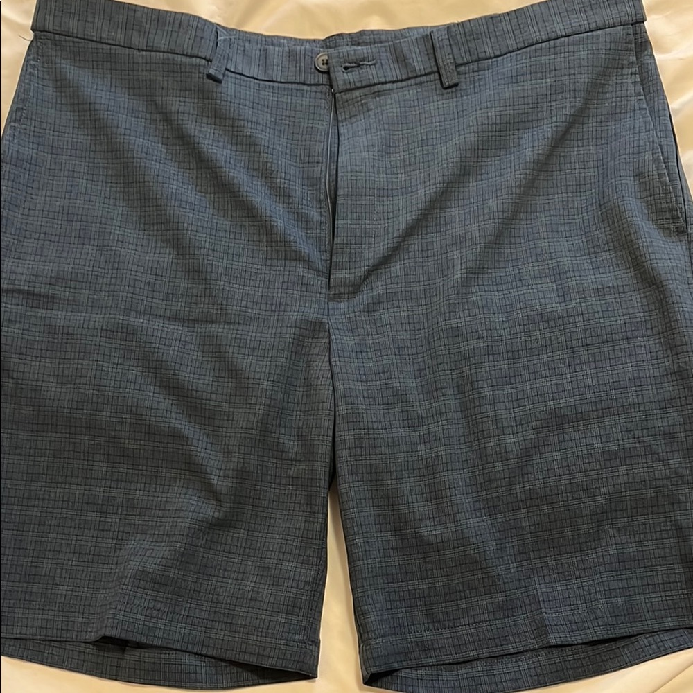 Men's Blue Checkered Shorts